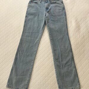 Wrangler Jeans Mens 33x34 Cowboy Slim Fit Denim RN 130273 100% Cotton Work Jean